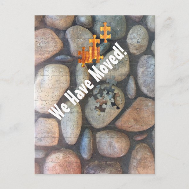 Plantilla de foto de muro de roca de río que movim (Anverso)