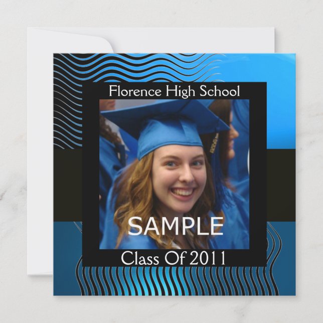 PLANTILLA DE FOTO DE ONDAS CON MONOGRAMA ELEGANTE, (Anverso)