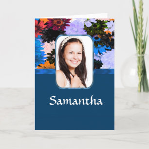 Plantilla de foto floral personalizada