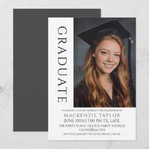 Plantilla de foto moderna de graduación personaliz