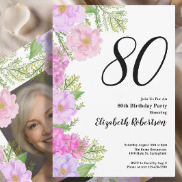 Plantilla de foto personalizada de flor pintada pa