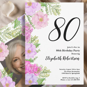 Plantilla de foto personalizada de flor pintada pa