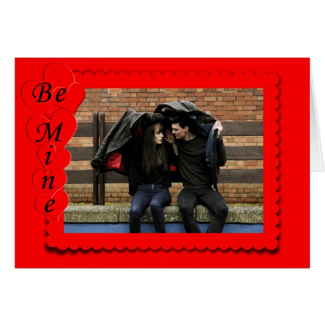 Plantilla de foto personalizada de marco de corazó (Anverso (Horizontal))