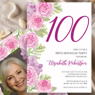 Plantilla de foto personalizada de rosas rosadas p