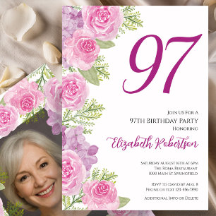 Plantilla de foto personalizada de rosas rosadas p