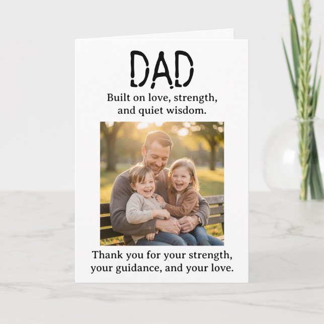 Plantilla de Foto Personalizada Día del Padre  (Anverso)
