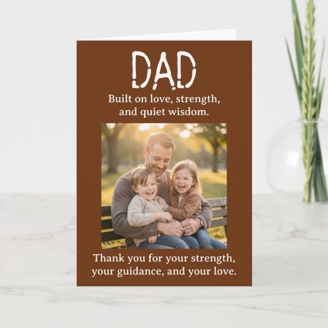 Plantilla de Foto Personalizada Día del Padre  (Anverso)