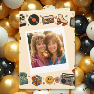 Plantilla de foto retro divertida Feliz cumpleaños