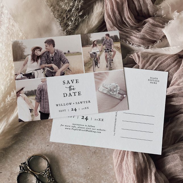 Plantilla de foto Rustic Script 4 Save the Date (Subido por el creador)