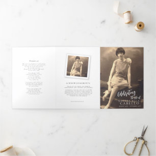 Plantilla de foto simple del programa de servicio 