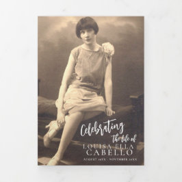 Plantilla de foto simple del programa de servicio