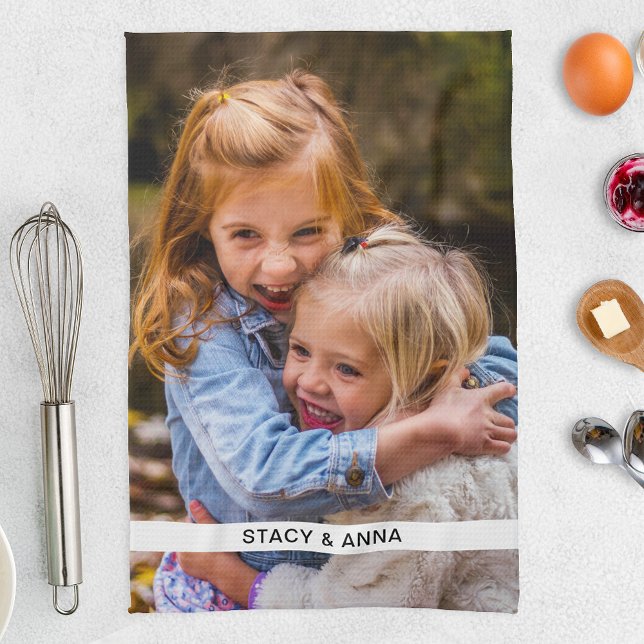 Plantilla de foto y nombre de toalla de cocina (Subido por el creador)