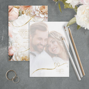 Plantilla de fotografía de Boda de drama floral ID