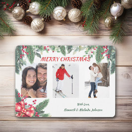 Plantilla de fotografía de borde rojo de Berry Hol