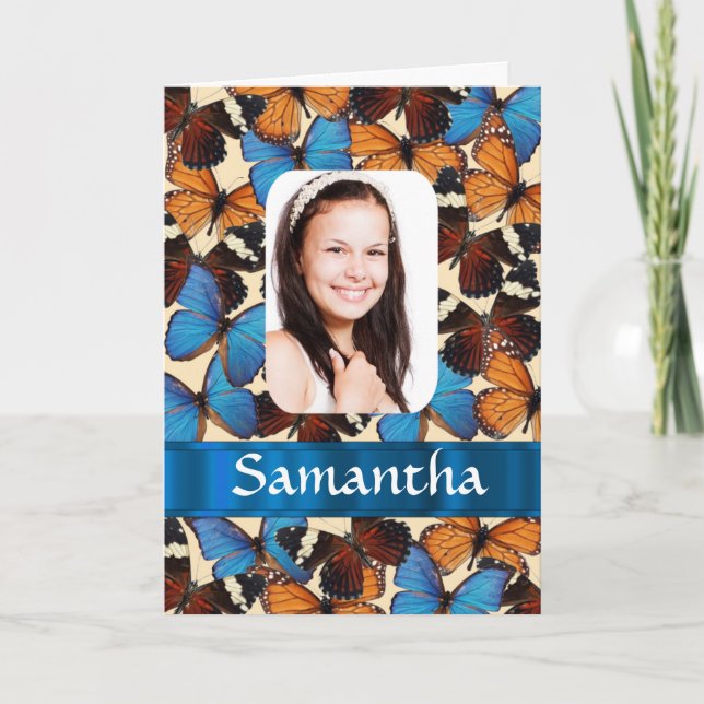 Plantilla de fotografía de collage de mariposa (Anverso)