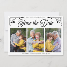 Plantilla de fotografía de doble cara con guión an