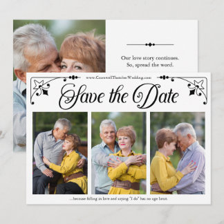 Plantilla de fotografía de doble cara con guión an