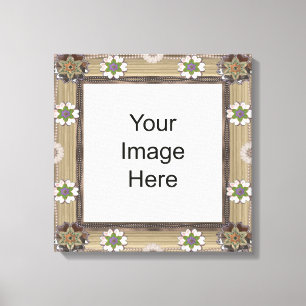 Plantilla de fotografía de gema y abalorios Lienzo