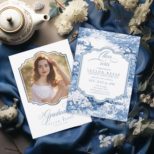 Plantilla de fotografía de graduación de Chinoiser (Subido por el creador)