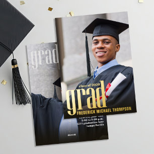 Plantilla de fotografía de graduación de grado Gol