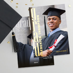Plantilla de fotografía de graduación moderna de o