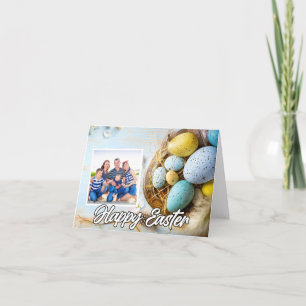 Plantilla de fotografía de huevos de pascua para P