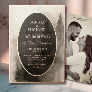 Plantilla de fotografía de invitación a matrimonio