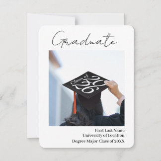 Plantilla de fotografía de Invitación de graduació