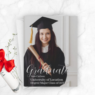 Plantilla de fotografía de Invitación de graduació