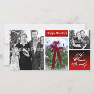 Plantilla de fotografía de tarjetas de Navidades p
