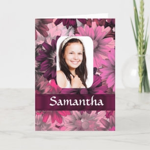 Plantilla de fotografía floral rosa
