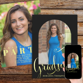 Plantilla de fotografía graduada caligrafía simple