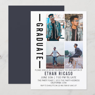 Plantilla de fotografía moderna de graduación pers