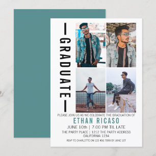 Plantilla de fotografía moderna de graduación pers