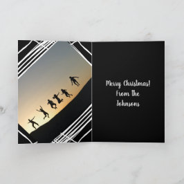 Plantilla de fotografía moderna Navidades blancos 