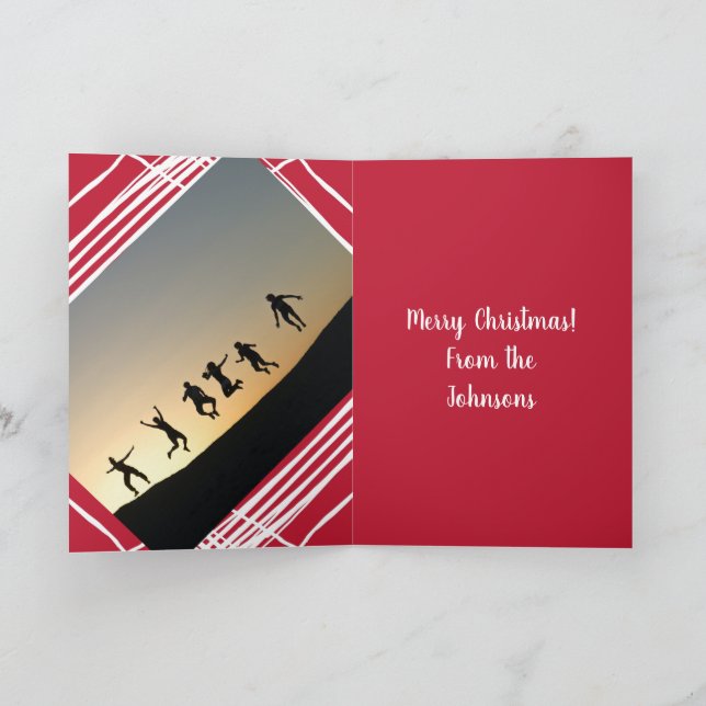 Plantilla de fotografía moderna Navidades de nombr (Interior)