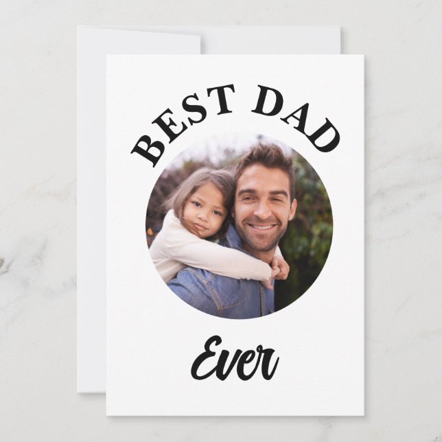 Plantilla de fotografía personalizada de Best Dad (Anverso)