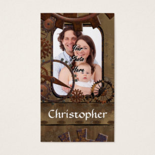 Plantilla de fotografía personalizada de steampunk