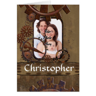 Plantilla de fotografía personalizada de steampunk