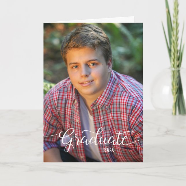 Plantilla de fotógrafo | Tarjeta de graduación (Anverso)