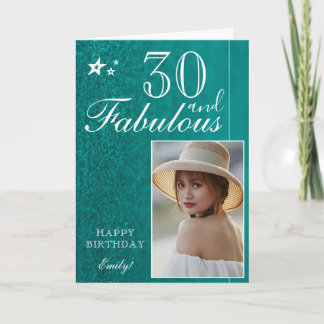 Plantilla de Fotos de Cumpleaños 30 Elegante | Per