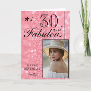 Plantilla de fotos de cumpleaños 30 elegante   Per