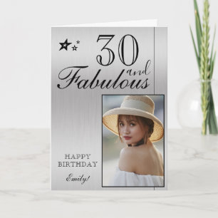 Plantilla de Fotos de Cumpleaños 30 Elegante Per