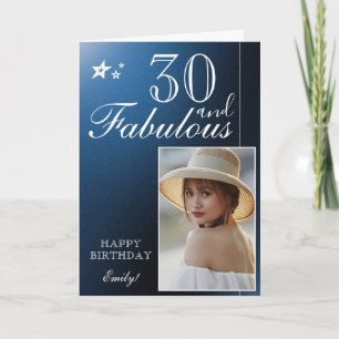 Plantilla de Fotos de Cumpleaños 30 Elegante   Per