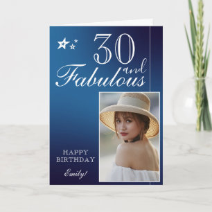 Plantilla de fotos de cumpleaños 30 elegante   Per