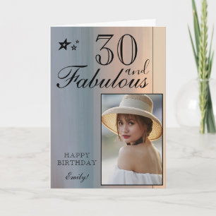 Plantilla de fotos de cumpleaños 30 elegante   Per