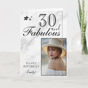 Plantilla de fotos de cumpleaños 30 elegante   Per