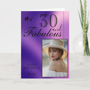 Plantilla de Fotos de Cumpleaños 30 Elegante   Per