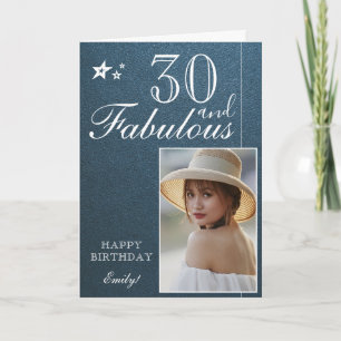 Plantilla de fotos de cumpleaños 30 elegante   Per