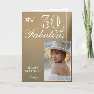 Plantilla de Fotos de Cumpleaños 30 Elegante   Per